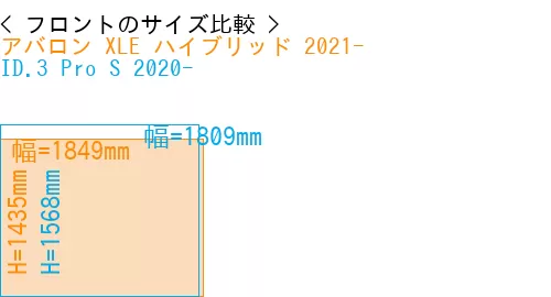 #アバロン XLE ハイブリッド 2021- + ID.3 Pro S 2020-